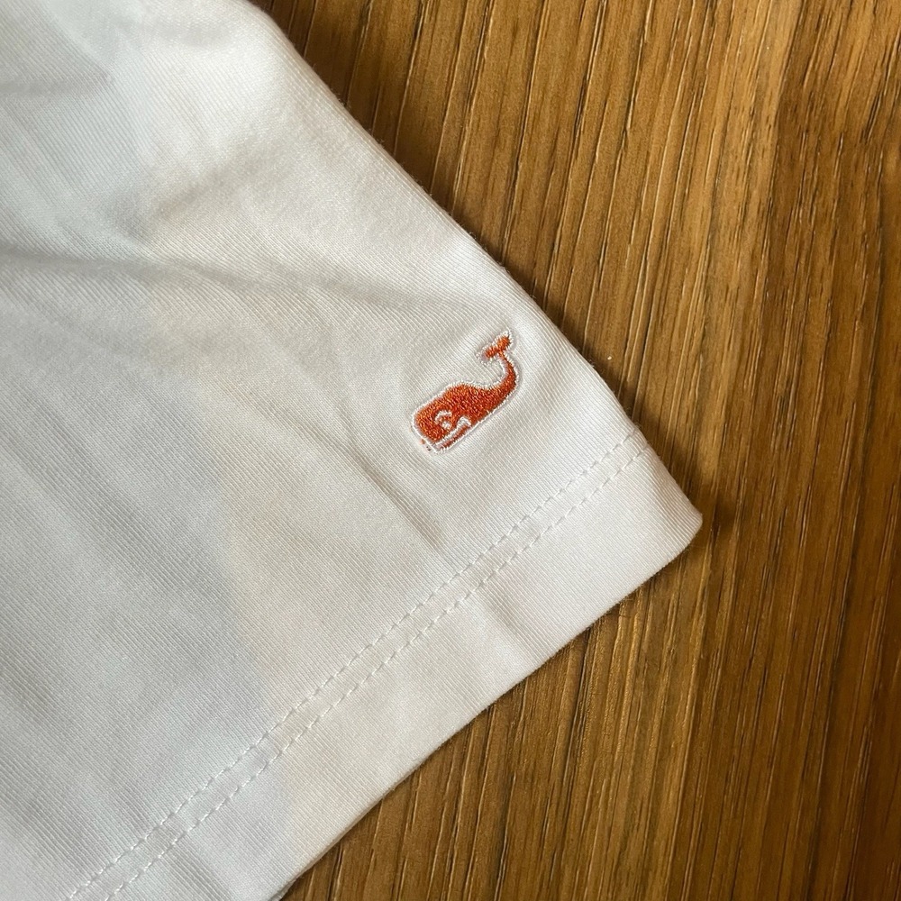 University Of Texas Polo Shirt Men L Vineyard Vines White Edgartown UT Longhorn - Picture 7 of 12